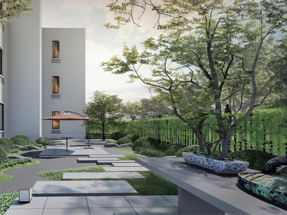 星河(hé)灣二期庭院